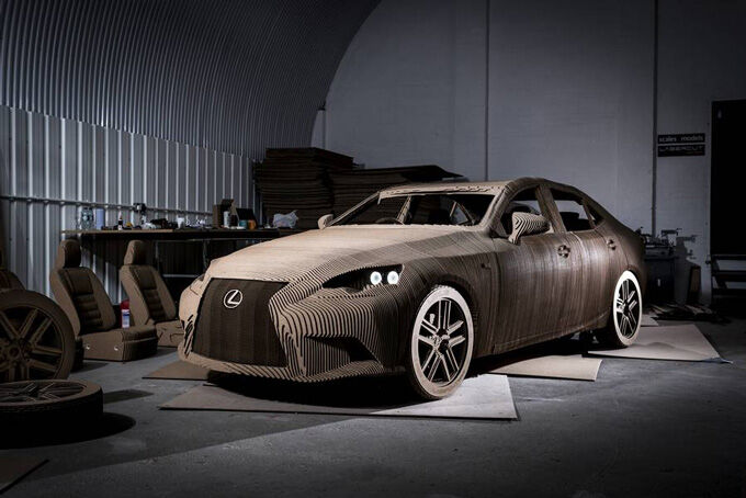 Lexus Electric Car Berbahan Kardus 1