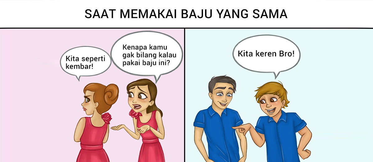 Ilustrasi Perbandingan Laki Laki Sebelum Dan Sesudah Menikah
