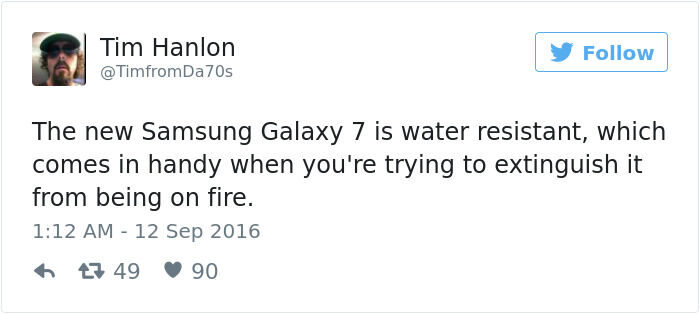 Respon Lucu Samsung Galaxy Note 7 Meledak 2