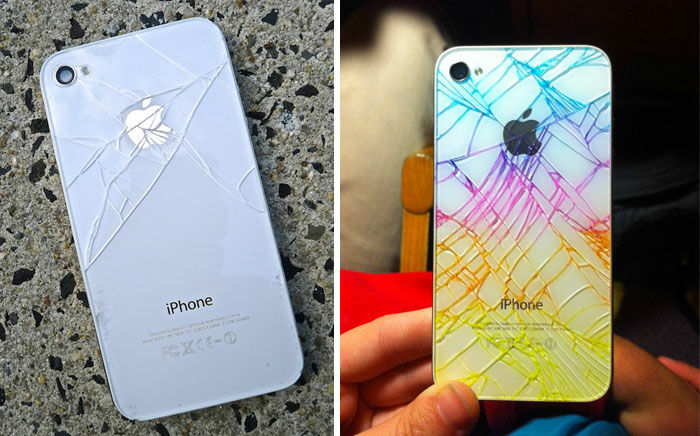 Kaca Belakang Iphone Pecah Modifikasi Aja Tapi Hati Hati Ya Kacanya Bahaya