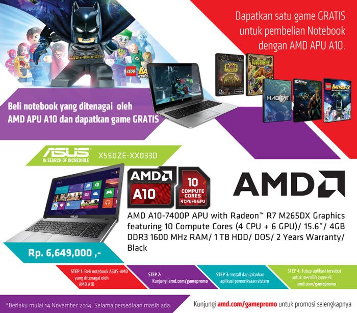 Asus X550ze Notebook Murah Prosesor 12 Core 1
