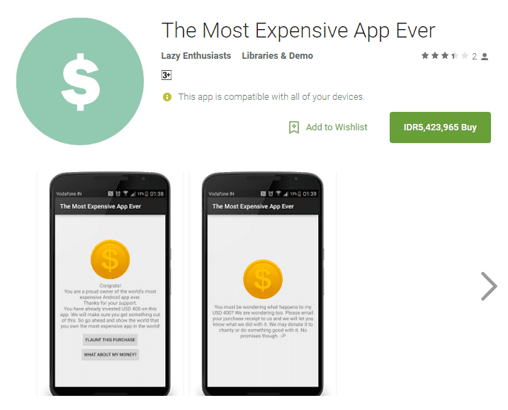 Aplikasi Android Paling Mahal Di Google Play 1