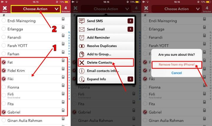 Cara Menghapus Kontak Di Iphone Langsung Banyak 4 A413d