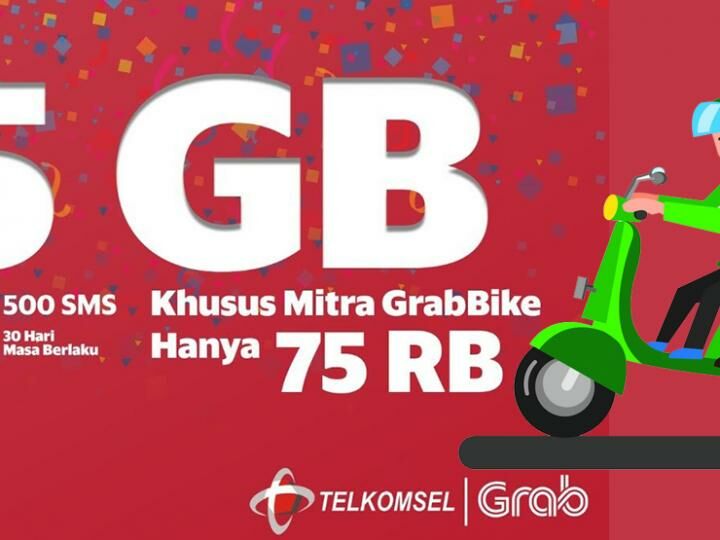 Cara Daftar Paket Telkomsel Grab 2020 Khusus Driver Jalantikus