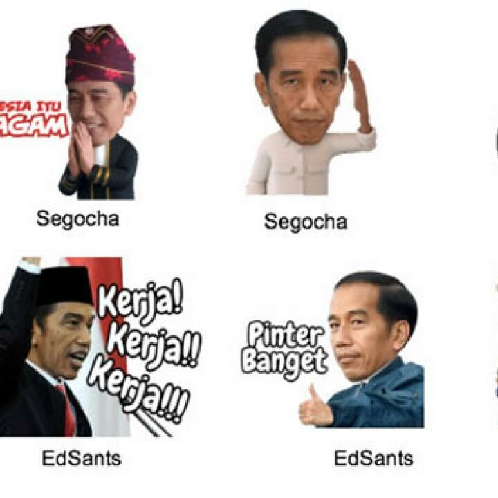 Ternyata Ini Lho Sticker Line Pilihan Presiden Jokowi Keren Ya Jalantikus Com