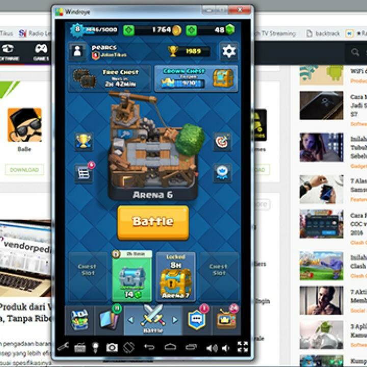 main clash royale di pc atau laptop