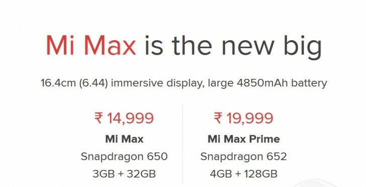Xiaomi Mi Max Prime 3