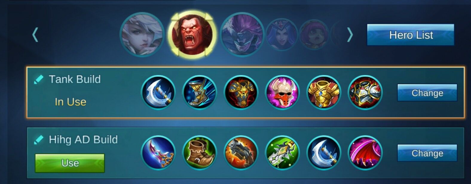 Build Item Balmond