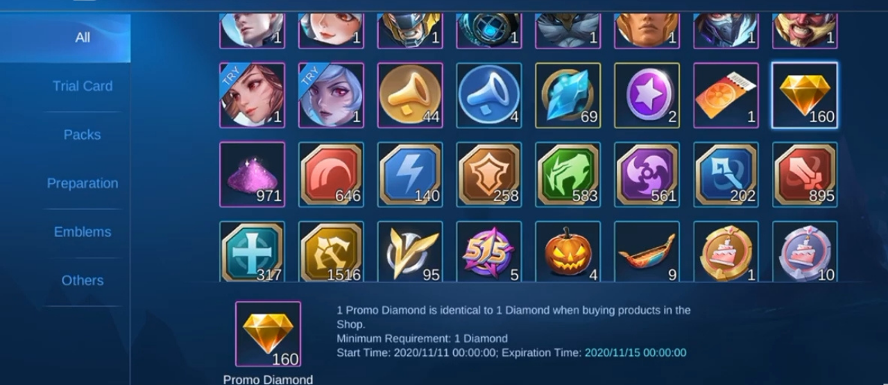 Diamond Kuning Mobile Legends D1710
