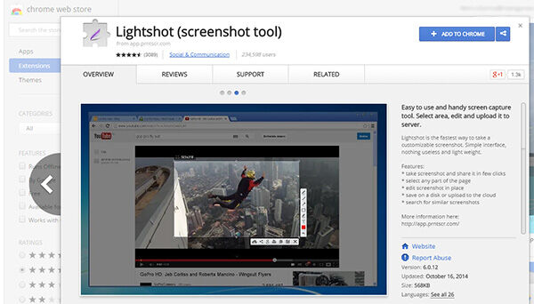 Lightshot Ekstension Chrome Untuk Screenshot 1