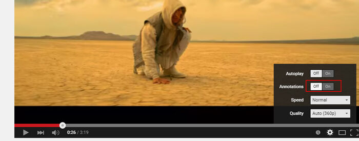 Cara Disable Youtube Annotations 3