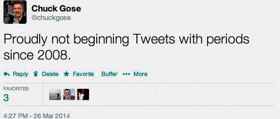 Twitter Periods Chuck Gose