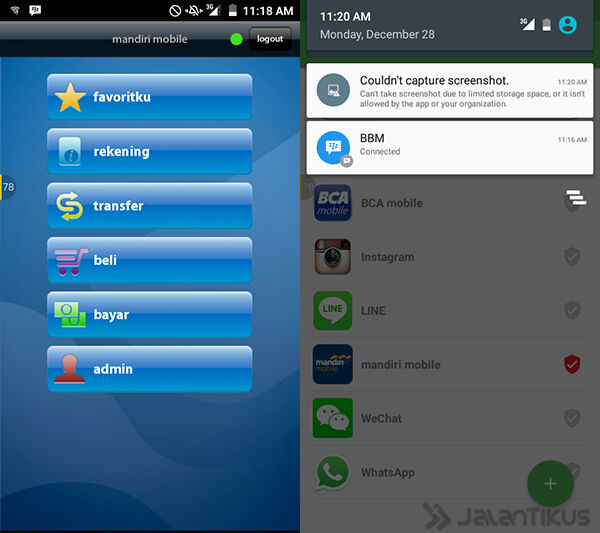 Melindungi Data Perbankan Di Android 4