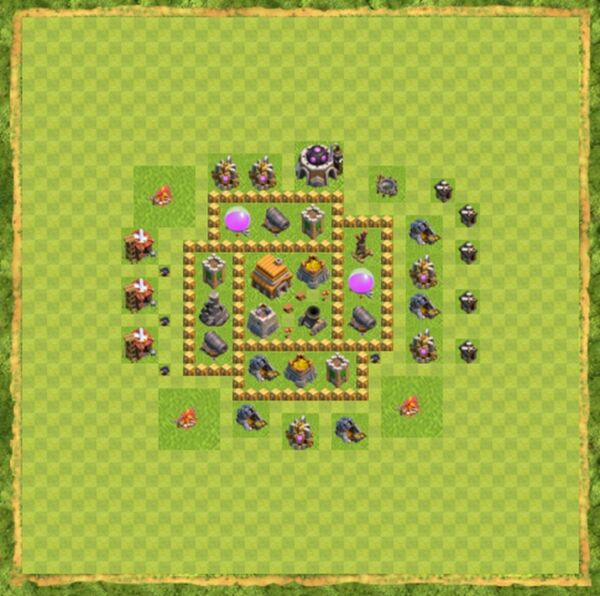 Base Defense Coc Th 5 Terbaru 10