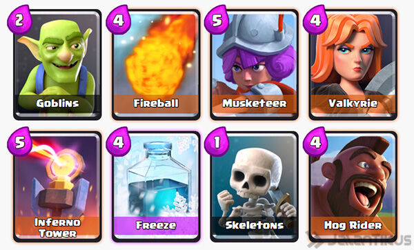 Battle Deck Hog Rider Terbaik 1