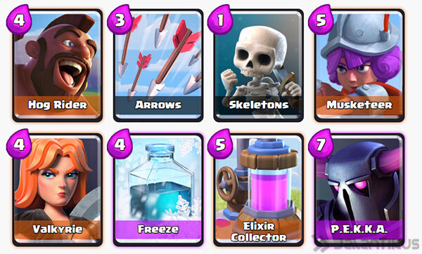 Battle Deck Hog Rider Terbaik 13