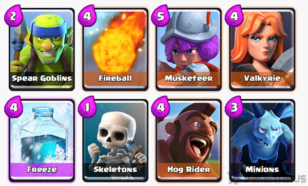 Battle Deck Hog Rider Terbaik 14