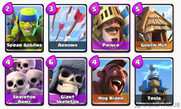 Battle Deck Hog Rider Terbaik 2