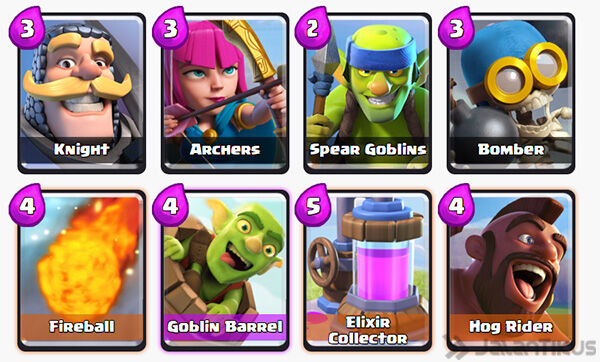 Battle Deck Hog Rider Terbaik 4