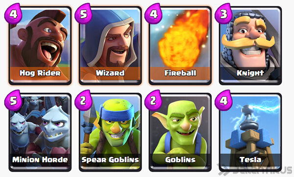 Battle Deck Hog Rider Terbaik 6