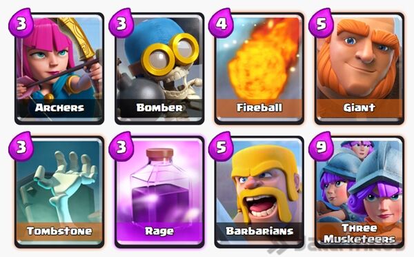 Battle Deck Three Musketeers Terbaik 14