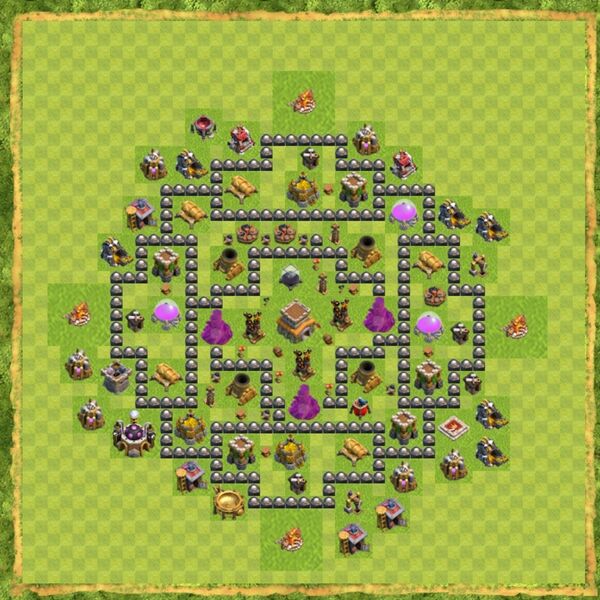 Base Hybrid Coc Th 8 Terbaru 15