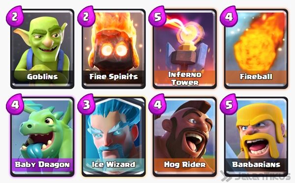 Battle Deck Ice Wizard Clash Royale 6