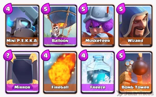 Battle Deck Wizard Clash Royale 1