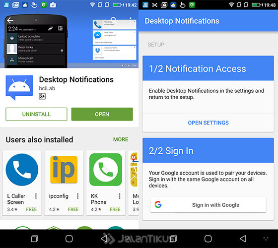 Menampilkan Notifikasi Android Di Pc 4