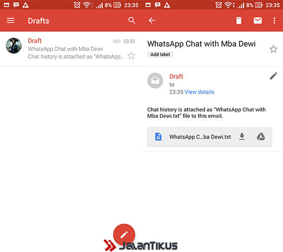Cara Backup Percakapan Whatsapp 6