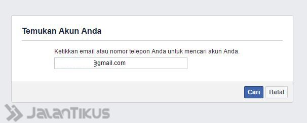 Mengembalikan Akun Facebook 2