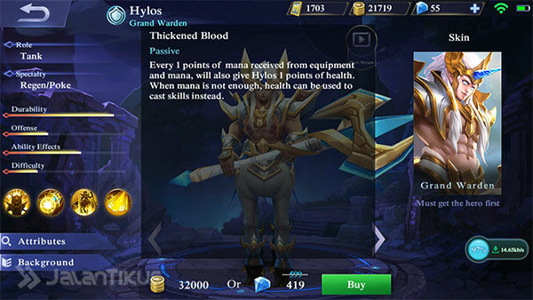 Hero Hylos Mobile Legends 2
