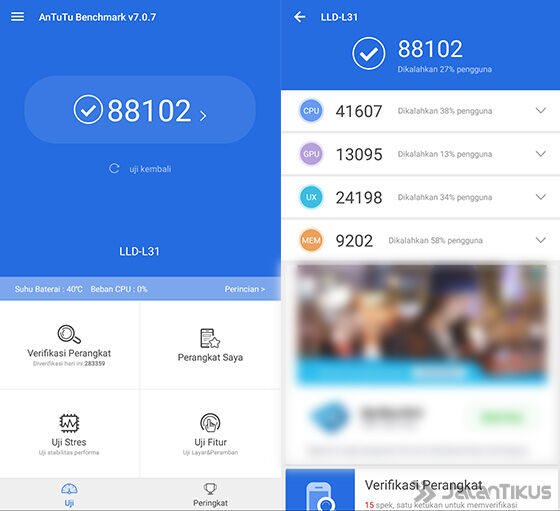 Antutu Honor 9 Lite 67415