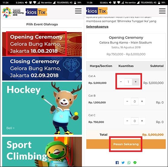 Cara Beli Tiket Asian Games 4 15eb5