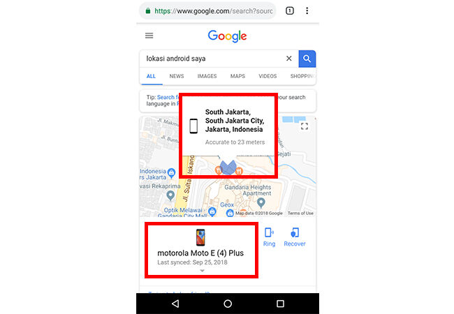 Lokasi Android 2 4 96714