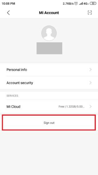 Langkah Empat Hapus Akun Mi F4eff