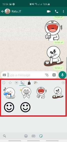 Cara Pakai Sticker Line Di WhatsApp App 7 50147