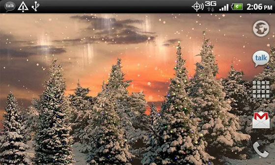 Aplikasi Wallpaper Bergerak Android Snowfall F0461