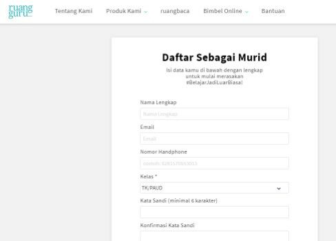 Cara Daftar Ruang Guru Untuk Mahasiswa 4811b