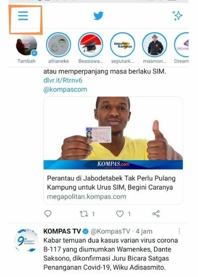 Cara Dark Mode Twitter E45ad