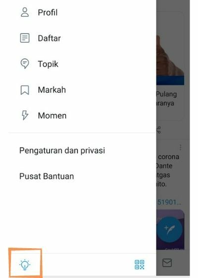 Cara Membuat Twitter Dark Mode 14fc3