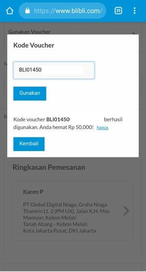 Blibli Voucher Diskon 9552c