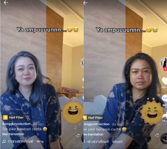 Efek Half Filter Di TikTok Anggun Collection F2b9c
