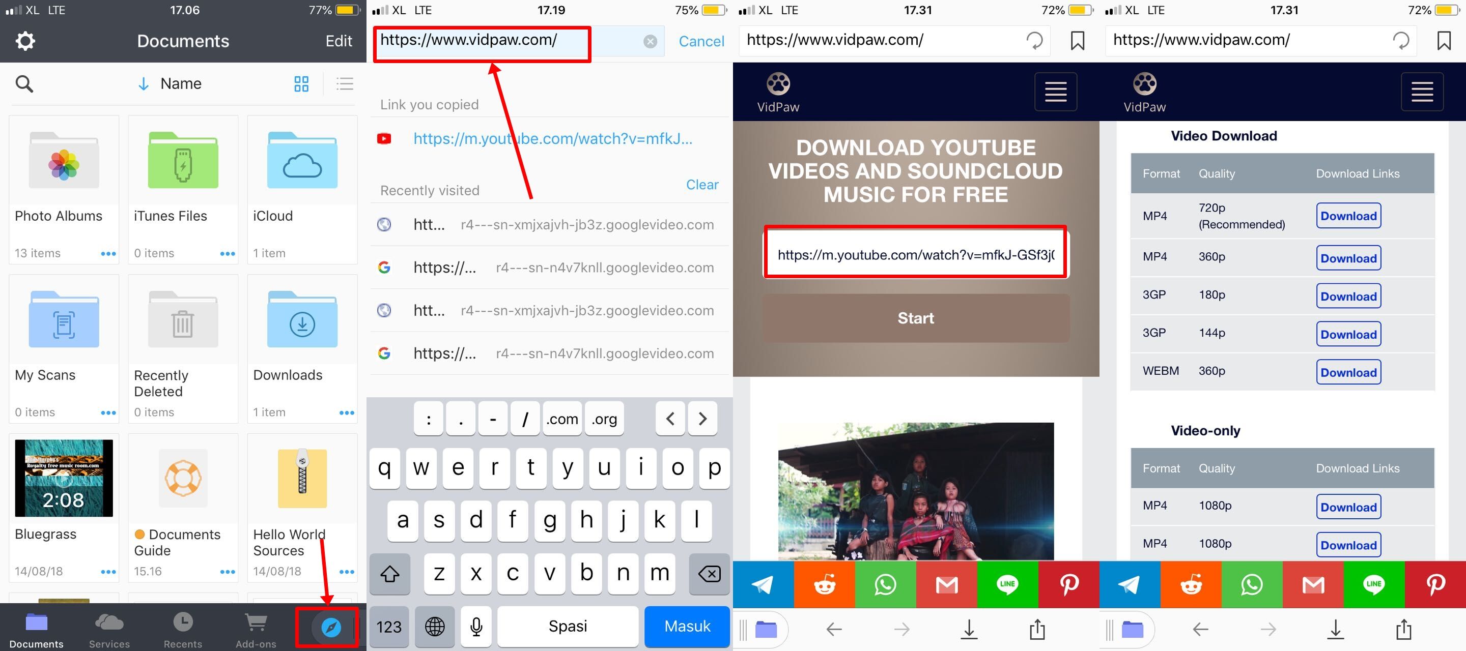 how to download youtube videos with documents by readdle