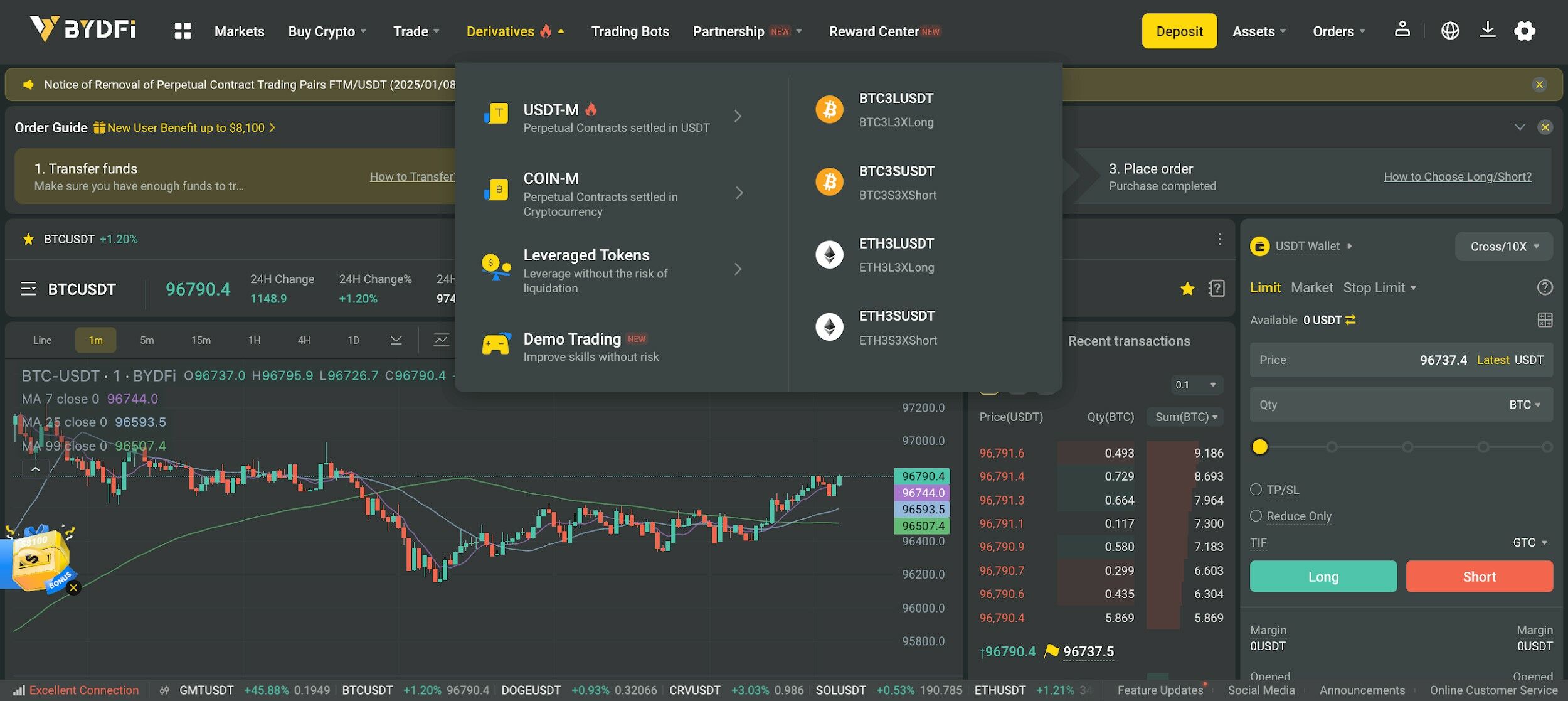 BYDFi Crypto Exchange Swap 526b9