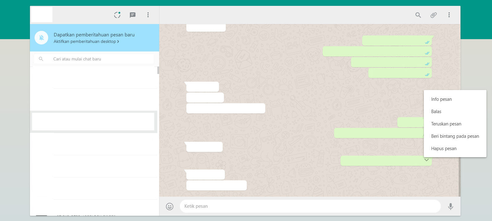 Cara Menarik Pesan Whatsapp Laptop 1 43328