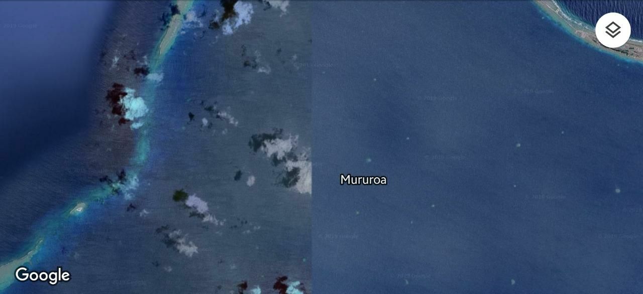 Pulau Mururoa Diblur Google Maps 6 A6225