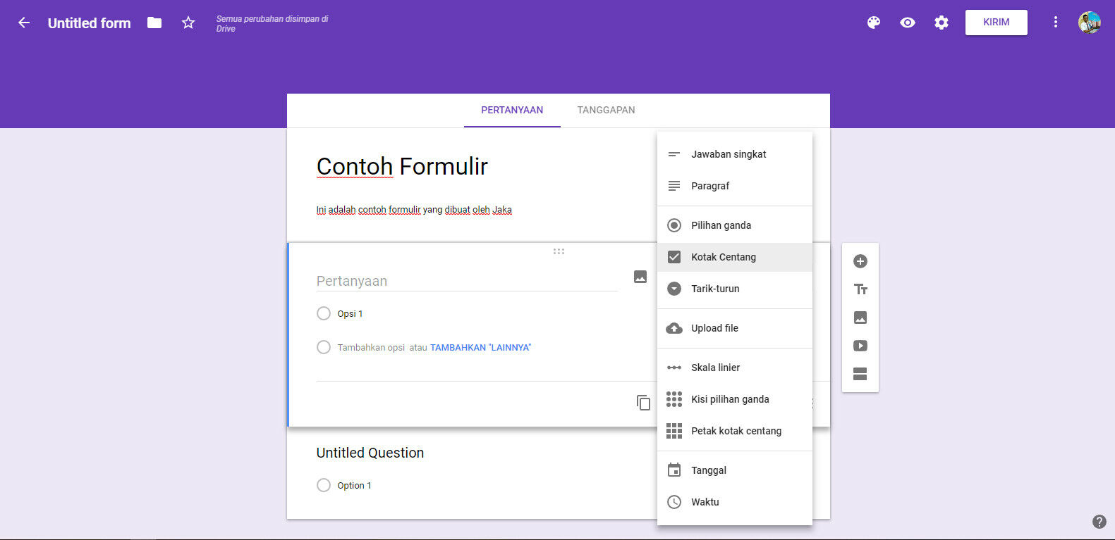 Cara Membuat Google Form Hanya Dalam 5 Menit! (UPDATE) ~ Pak Zen