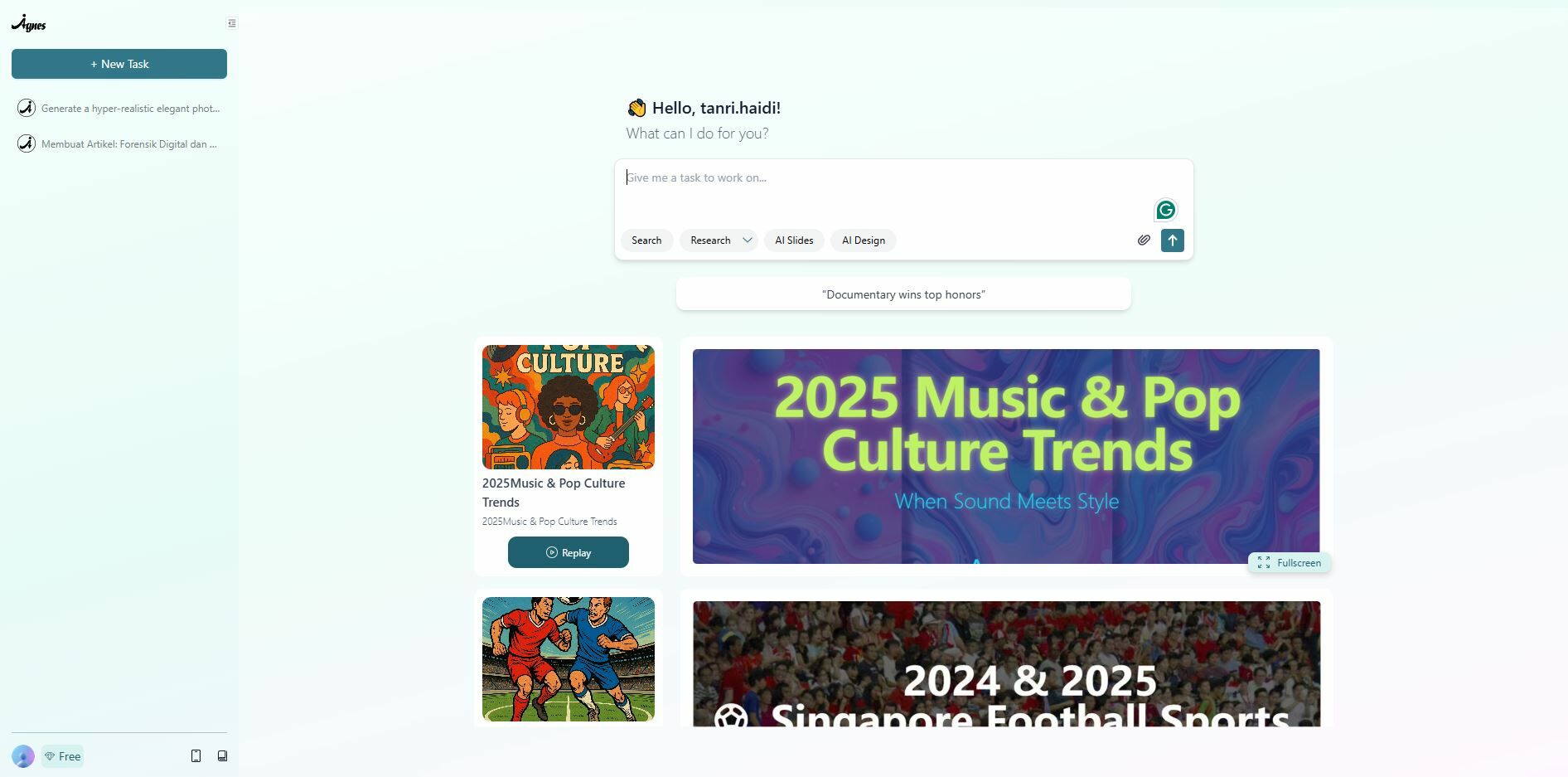 Tampilan Muka Agnes Ai 32721