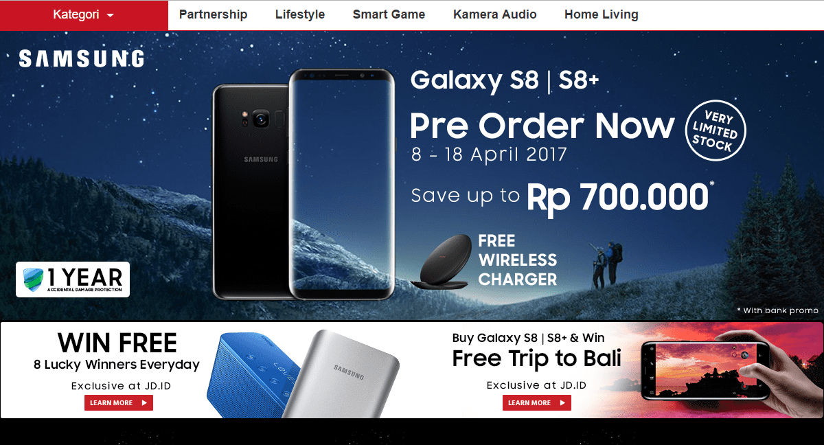 Paket Pre Order Samsung Galaxy S8 2
